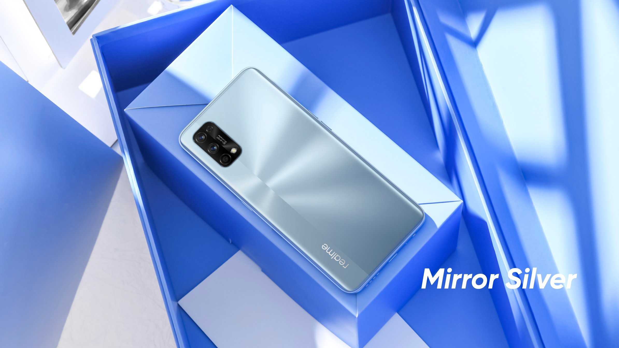 Realme 7 Pro in Mirror Silver Color