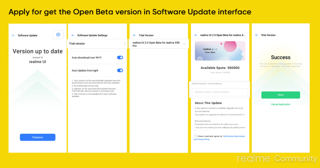 Apply for Realme UI 2.0 Beta