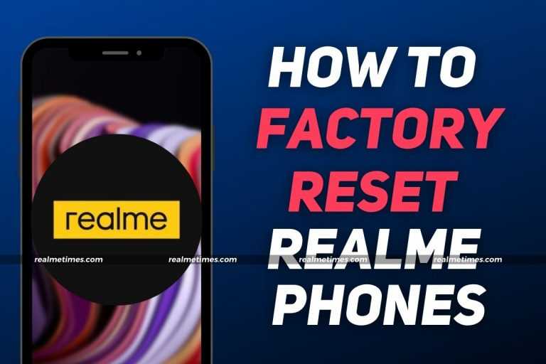 Factory Reset Realme