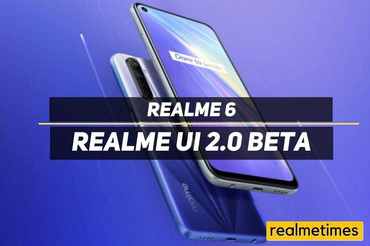 Realme 6 Realme UI 2.0 Beta