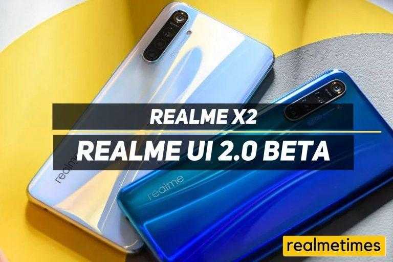 Realme X2 Realme UI 2.0 Beta