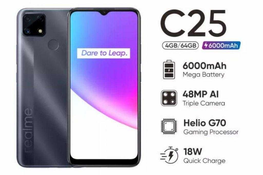 Realme C25 e-retailer