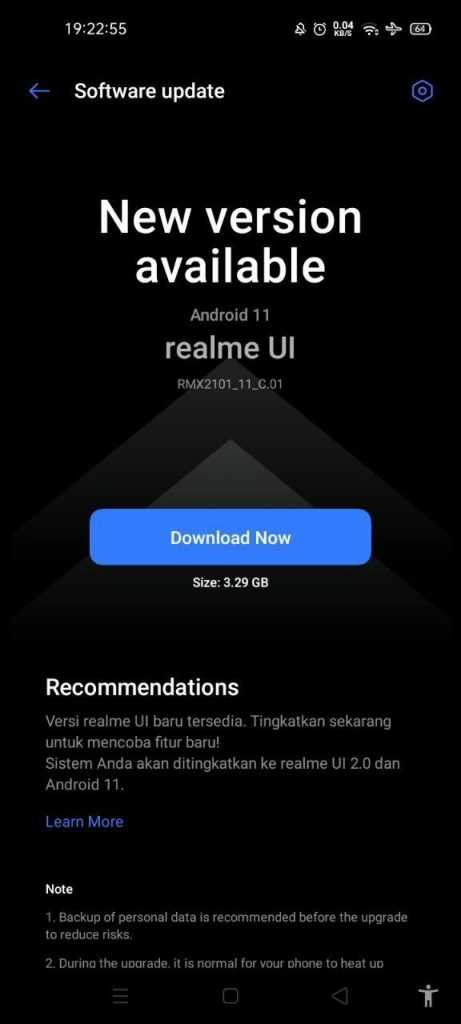 realme c17 android version 11