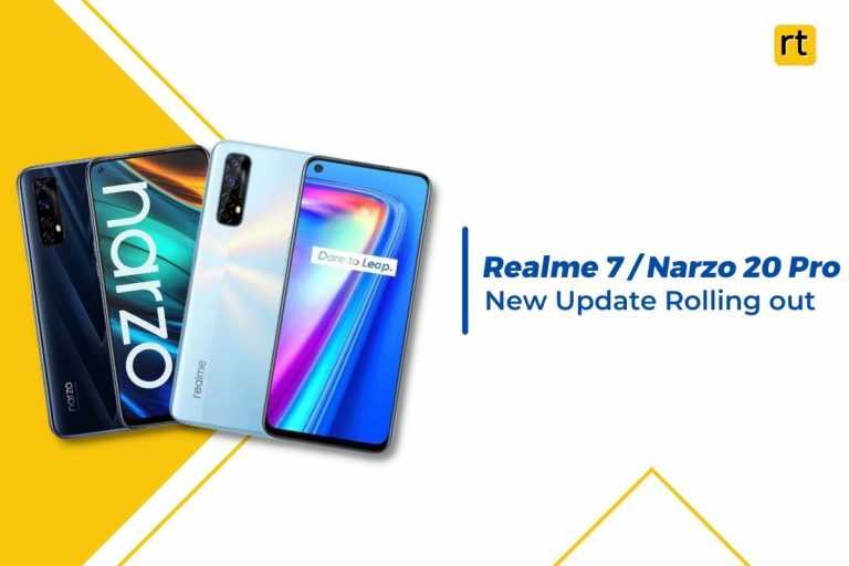 Realme 7 Narzo 20 Pro New Update