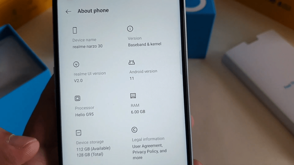 Realme Narzo 30 Live Image