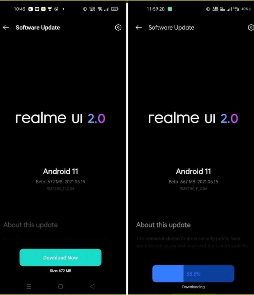 Realme 7 Narzo 20 Pro New Update