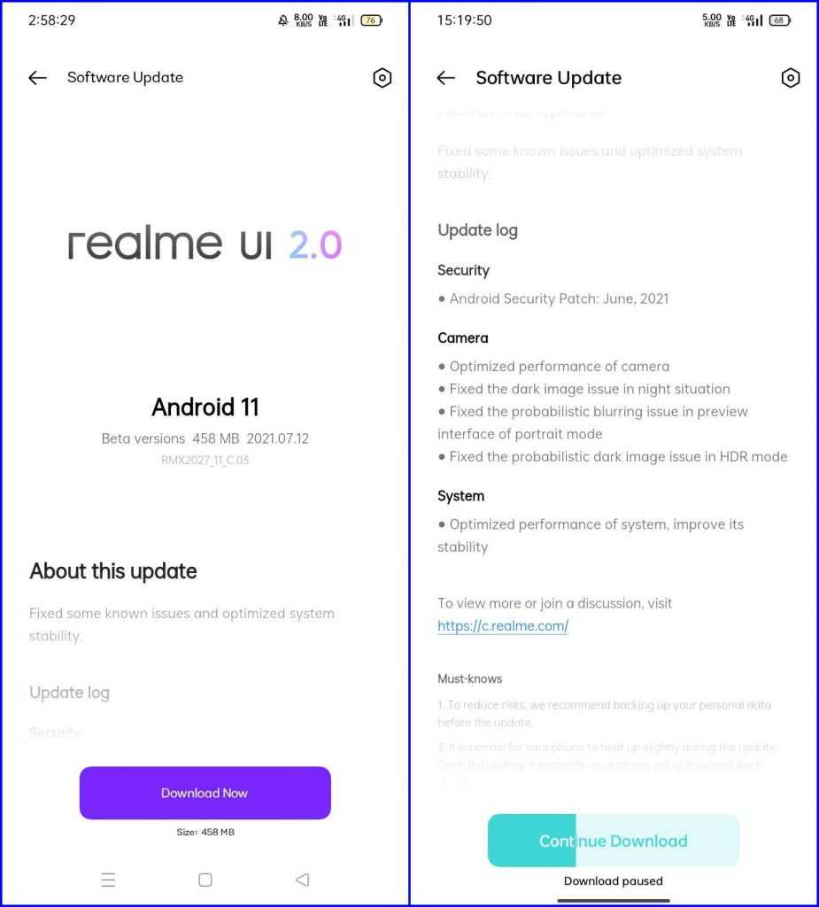 android 11 realme c3