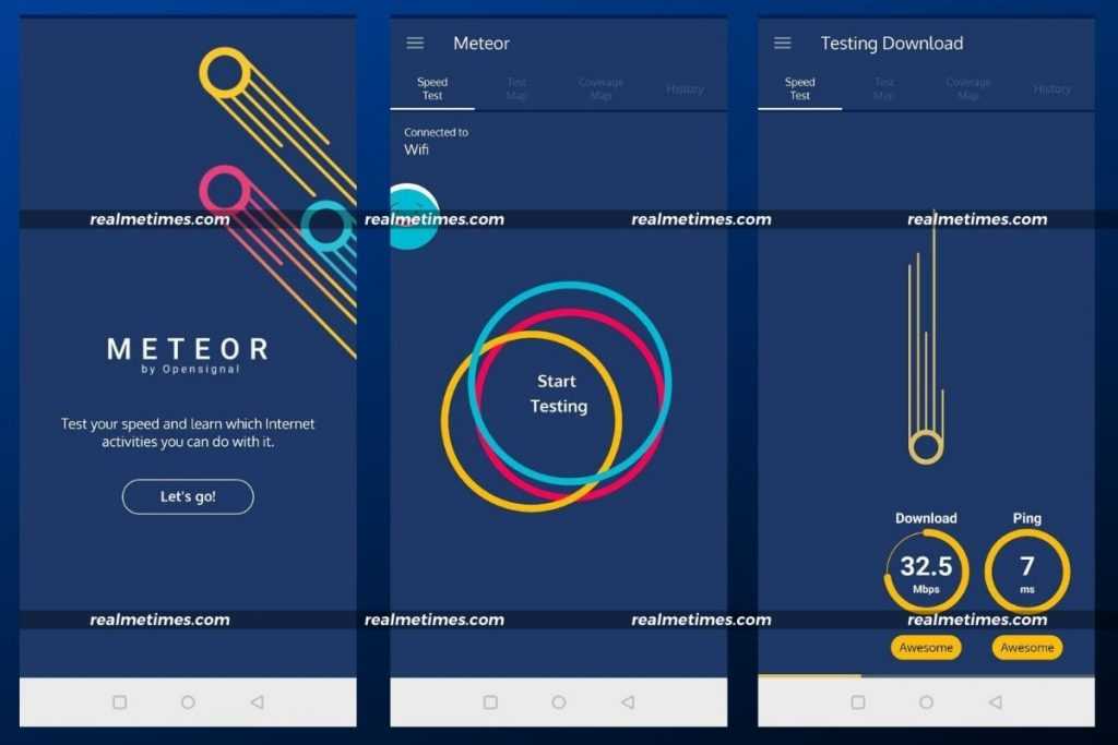 Check Internet Speed Mobile Meteor