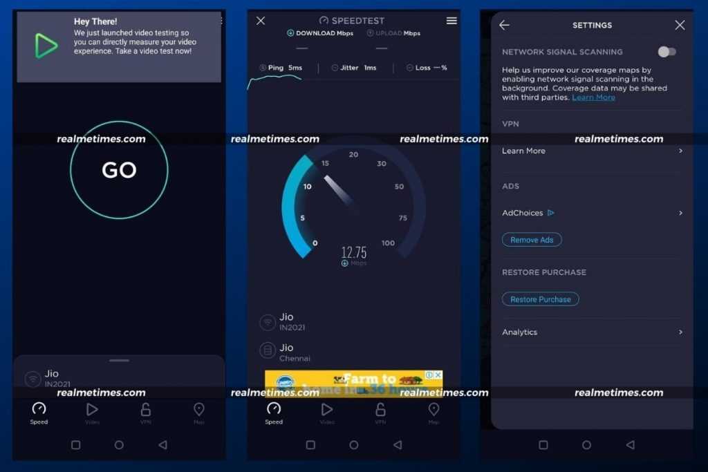 Check Internet Speed Mobile Speedtest by Ookla