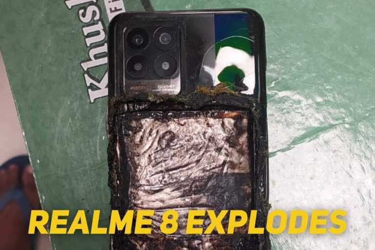 Realme 8 explodes