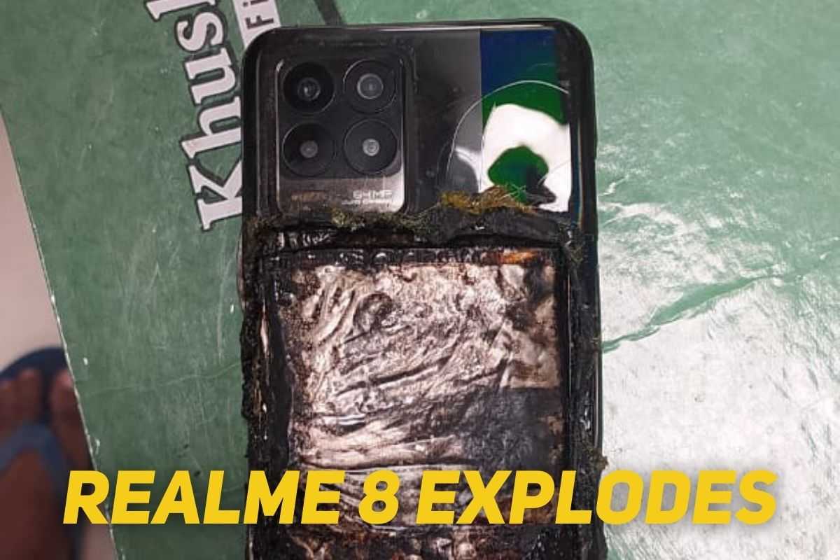 Realme 8 explodes