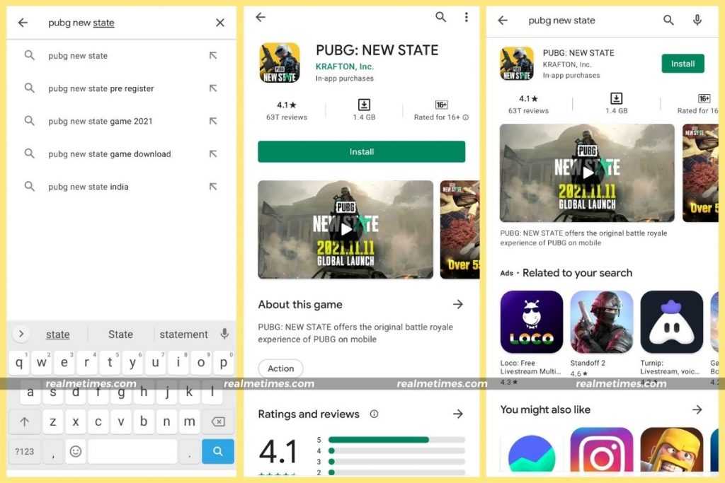 pubg new state download play store