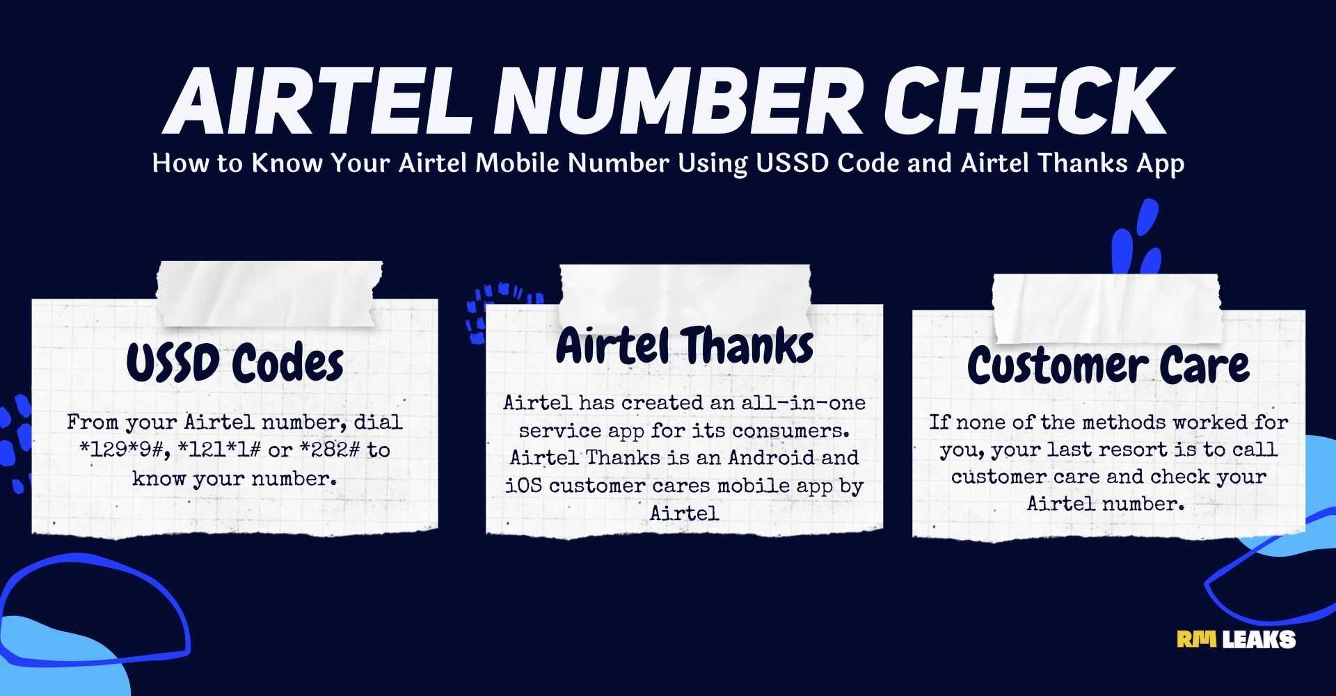 code to check phone number on airtel network