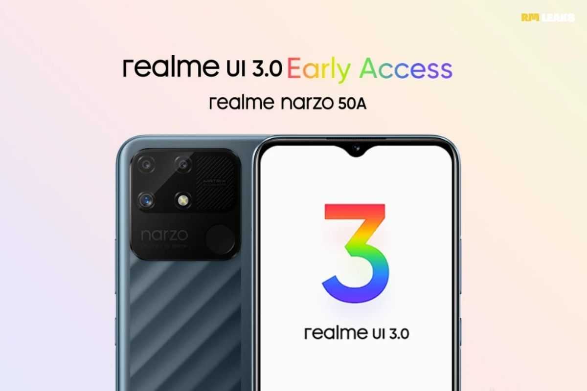 Realme Narzo 50A Realme UI 3.0