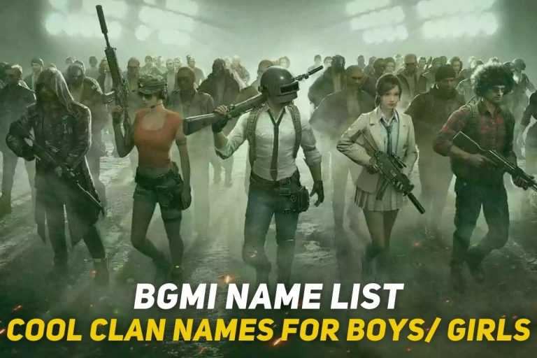 BGMI Clan Name List