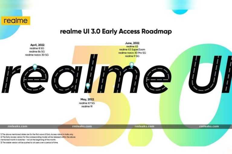 Realme UI 3.0 Early Access Q2 2022 Timeline (1)