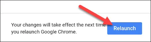 Relaunch Chrome