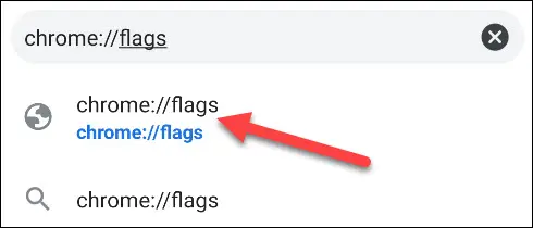chrome flags web address